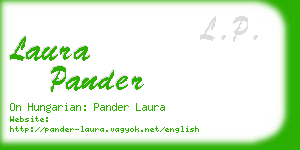laura pander business card